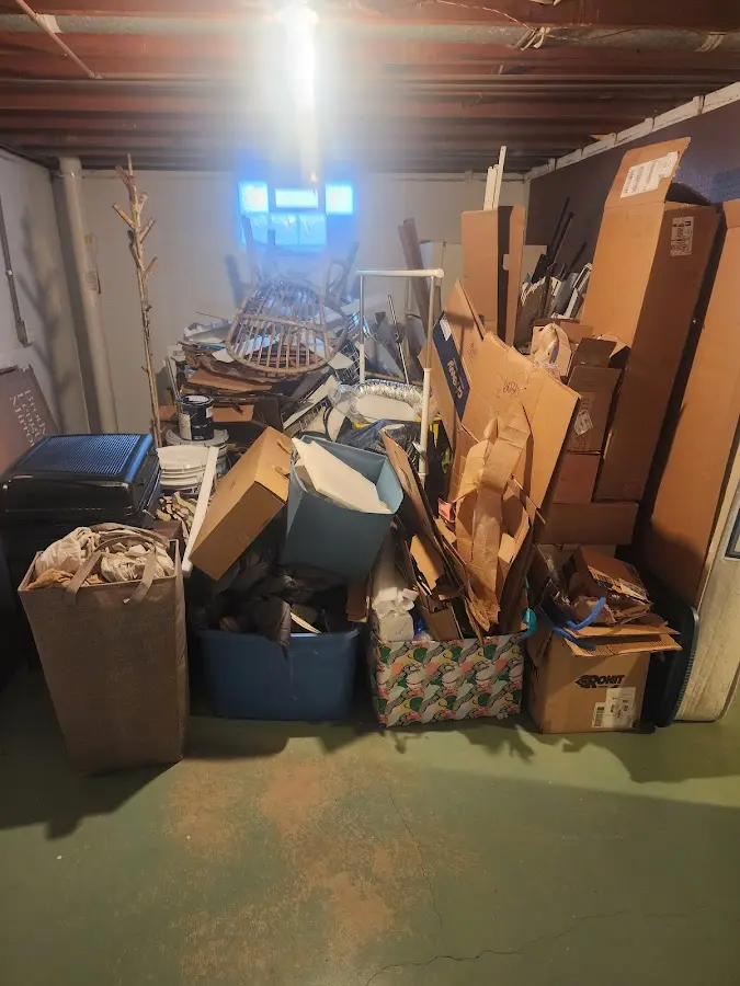 Roll-off dumpster container at job site for Concrete Dumpster Rental in Limerick